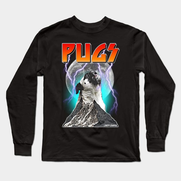 Beast Pug Long Sleeve T-Shirt by darklordpug